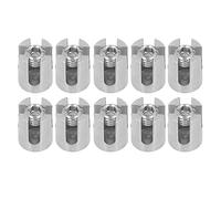 Clamp Holder per Fune in Acciaio Inossidabile 316 da 10 Pezzi per Ringhiera per Cavi Adatta per Corde Inferiori a 8 Mm con Design a Scatto Semplice