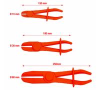 Clamp kit for pipes, 3 pcs - KS Tools