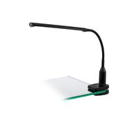 Clamp Light Colour Black Plastic Touch On/Off Dim Dimmable Bulb LED 4.5W Incl