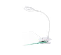 Clamp Light Colour White Plastic Touch On/Off Dimmable Bulb LED 3W Included