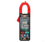 Clamp Meter, 18.2 x 6.21 x 3.34 cm Digital Multimeter with Auto Ranging Function Large LCD Screen for Accurate Measurements Professional Use(red)