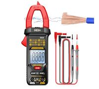 Clamp Meter - 4000 Counts Auto-Ranging Amp Tester - Burn-proof Digital Display Clamp Meter for Voltage Current DC AC Workshop Home Automotive Garage Electrician