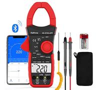 Clamp Meter Bluetooth Multimeter, Kethvoz AC DC Amp Clamp 1000A Ammeter w/Data Logger Measure Current Voltage Ohm Farad Hz Temperature, 6000 Count Clip on Electrical Tester KE-570SAPP