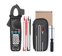 Clamp Meter Digital Clamp Meter Current Professional AC/DC Auto Car Repair TRMS Multimeter Live Check NCV Capacitor Election Tester(ACM81-Black)