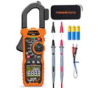 Clamp Meter Inrush Digital Multimeter 1000A TRMS 6000 Counts, Voltage Tester - Inrush Current VFD, LOZ Measures AC/DC Current Voltage NCV Temperature D-Shaped Jaws