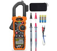 Clamp Meter Inrush Digital Multimeter 1000A TRMS 6000 Counts, Voltage Tester - Inrush Current VFD, LOZ Measures AC/DC Current Voltage NCV Temperature D-Shaped Jaws