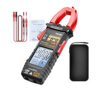 Clamp Meter Multimeter | Clamp on Multimeter 4000-Count - Portable Automatic Digital Detector with LCD Backlight for Voltage Breaker Wire Circuit Capacitor Reading Car Electrical Testing