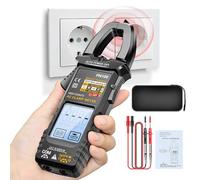 Clamp Meters - 4000-Count Multimeter Tester,Portable Automatic Digital Detector with LCD Backlight for Voltage Breaker Wire Circuit Capacitor Reading Car Electrical Testing