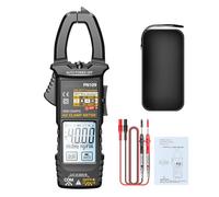 Clamp Meters - DC Amp Clamp Meter 4000-Count,Portable Automatic Digital Detector with LCD Backlight for Voltage Breaker Wire Circuit Capacitor Reading Car Electrical Testing