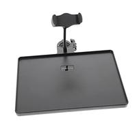 Clamp Microphone Stand Tray Sound Card Shelf for Live Broadcasts Resistant and Easy to Install Compatible with Microphone Stands