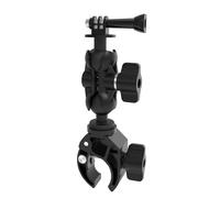 Clamp Mount Aluminum Clamp with Composite Dual Ballhead Magic Arm, Fits 0.5"-1.56" Rails, Compatible with GoPro/Phones/Cameras