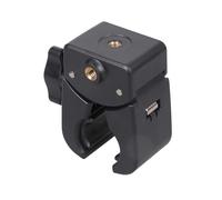 Clamp Mount Double 1/4 Female Thread for Action Cameras Smartphones Tablets on Round Tubes From 15mm to 50mm Diameter Motorcycle Camera Mount Video Gear Clip