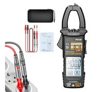 Clamp Multimeter | 4000-Count Multimeter Tester,Automatic Detector Portable LCD Backlight for Current Capacitor Circuit Wire Breaker Automotive Car Household Industrial