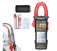 Clamp Multimeter,4000-Count Multimeter with Amp Clamp | Automatic Detector Portable LCD Backlight for Current Capacitor Circuit Wire Breaker Automotive Car Household Industrial