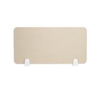 Clamp-on Acoustic Desk Divider, Portable Soundproof Privacy Panel for Home Office & Study, Lightweight Freestanding Partition, Off-white 60x30cm, Ideal for Students & Workspaces