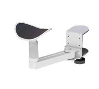 Clamp-On Adjustable Armrest - Universal Clamp-on Adjustable Armrest | Desktop Arm Support Bracket | Desk Cradle Rotating Elbow Cushion | 360 Degree Rotating Workstation Accessory for Left Right Hand