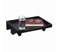 Clamp-on bedside shelf for loft beds, bed edge shelf, bamboo