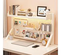 Clamp-On Desk Bookshelf Organizer - Desktop Storage Shelf for College Dorms & Students - Versatile Bookcase for Home Office Study Space & Small Rooms