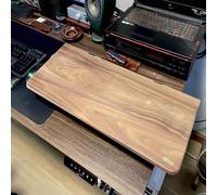 Clamp on Desk Edge Extension Plate Shelf, Desk Extender for Plants, Artwork, Kitchen Appliances, No Drilling Wooden Bracket, 31 2/5 x 7 4/5 inches (80x20cm)