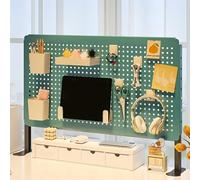 Clamp-On Desk Pegboard Organizer Privacy Panel - Versatile Storage Solution for Office and Home Workspaces