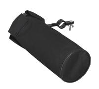 Clamp on Drum Stick Holder Bag with Oxford Cloth and Metal Black | Waterproof Removable Pouch, Multiple Layer Sewing, Rust Resistant Hardware, Black Finish for Practice and Storage