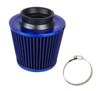 Clamp-On Engine Air Filter - 76mm Universal Air Intake Filters - High-Performance Car Filter High Flow Cold Intake Adapters Cold Inlet Cone for Cars