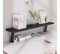 Clamp On Organizer Shelf - Adjustable Extension Floating Shelf with Top Storage - Versatile and Space-Saving Design