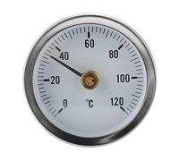 Clamp-on Tube thermometer On Tube Heating Spring 63mm Radiator Thermometer Balancing Temperature Gauge for Home &