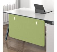 Clamp On Under Desk Privacy Panel - Modesty Desk Divider for Home Office Cubicle and Standing Workstation, Conceals Cables