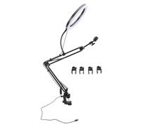 Clamp Ring Light Over Ring Light with Phone Holder 4.5cm Maximum Clamp Thickness for Desktop Live Streaming