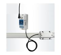 Clamp Ultrasonic Flow Meter Pure Liquid Acid Alkali Flowmeter With Data Storage Function 4-20mA RS485(DN50)
