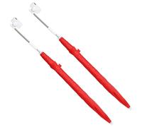 Clamp Umbrella Fire Brick Red 170T Polyester Ø105cm x86cm Chair Clamp Light 2pc