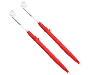 Clamp Umbrella Fire Brick Red 170T Polyester Ø105cm x86cm Chair Clamp Light 2pc