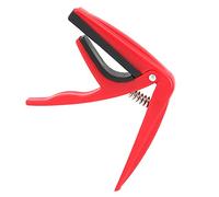 Clamping Capos, Single-Handed Quick-Change Plastic Ukulele Capo for Stringed Instrument(red)