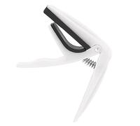 Clamping Capos, Single-Handed Quick-Change Plastic Ukulele Capo for Stringed Instrument(white)