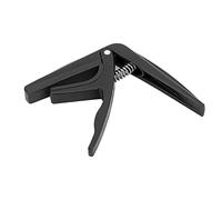 Clamping Capos, Single-Handed Quick-Change Plastic Ukulele for Stringed Instrument(black)