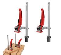Clamping Element 16mm, 2 Pieces ø16 Holder for Welding Table, Clamping Element for Multifunctional Tables, Quick Release with 160mm Capacity and 60mm Throat Depth for Grinding, Cutting
