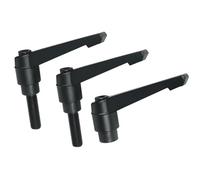 Clamping Handles, 1PC M5 M6 M8 Black Shape Adjustable Handle Locking External Female Thread Knob Bolt Screw(Black,M6 15MM)