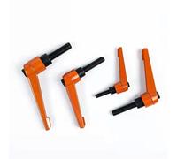 Clamping Handles, Clamping Lever Orange Colour Adjustable Screws Bolt Locking Male Thread Knob1pcs M4 M5 M6 M8 M10 M12 M16(M6X40)