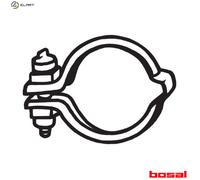 Bosal Exhaust Silencer Clamp 254-260 for Smart Forfour (454) 1.5 2004-2006