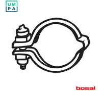 Bosal Exhaust Silencer Clamp 254-260 for Smart Forfour (454) 1.5 2004-2006
