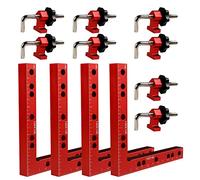 Clamping Squares for Woodworking, 6.3" x 6.3" 90 Degree Positioning Squares Right Angle Corner Clamps for Woodworking, 16 x 16cm Aluminum Alloy Woodpeckers Tool for Picture Frame Box Cabinets
