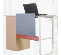 ClampOn Under Desk Modesty Panel Office Acoustic Privacy Divider for Student Workstations 60cm/23.6in Desk Partition Commercial Countertop Screen for Enhanced Focus