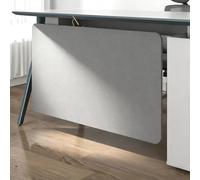 ClampOn Under Desk Privacy PanelSound Absing Acoustic Divider for Cubicles Under Table Partit Light Gray72cm/28.3in for Home Office