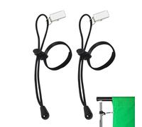 Clamps for Background - Pack of 2 Clips with Stretchy Cords | Elastic Tablecloth Attachment | Wide Trousers Tightener for Dating Travel, Adjustable Fabric Clips, Universal Holder Set