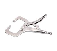 Clamps Quick Grip, Pincer Tong Tenon Locator C Clamp Weld Clip Steel Grip Vise Lock Jaw Swivel Pad Wood Work Hand Tool(Fixed Head)
