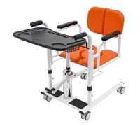 CLAMSK Sturdy Hydraulic Transfer Chair: Lifting Wheelchair for Patient Lift with Long-Lasting Use