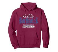 Clan Borthwick - Mischief and Mayhem Since The Middle Ages Pullover Hoodie, Adult Unisex, Burgundy, X-Large