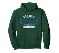 Clan Borthwick - Mischief and Mayhem Since The Middle Ages Pullover Hoodie, Adult Unisex, Dark Green, X-Large
