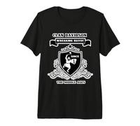 Clan Davidson Scottish Kilt Sword Crest Highland Premium T-Shirt